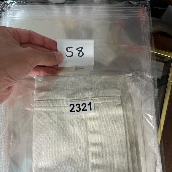 Madewell Size 25 Wide Leg Button Fly Denim Jeans Tan Off White Old Money - Picture 14 of 14